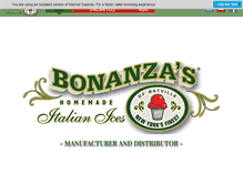 Tablet Screenshot of bonanzasitalianices.com